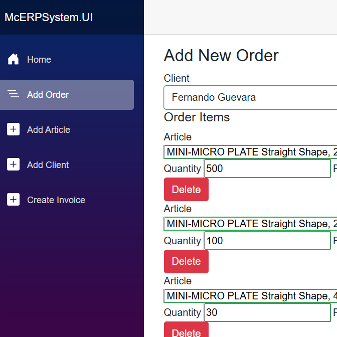Komplettes Geschäftsmanagementsystem - Auftragsverarbeitung, Bestand, Rechnungsstellung